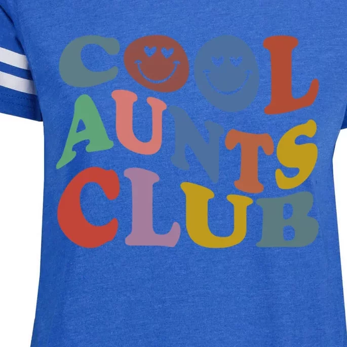 Cool Aunts Club Groovy Retro Trendy Cool Aunst Club Auntie Cool Gift Enza Ladies Jersey Football T-Shirt