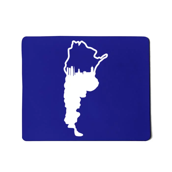 Cool Argentina Country Outline Buenos Aires City Skyline Gift Mousepad