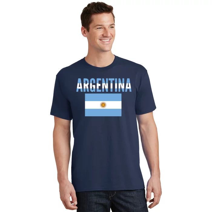 Cool Argentina Country Flag Soccer T-Shirt