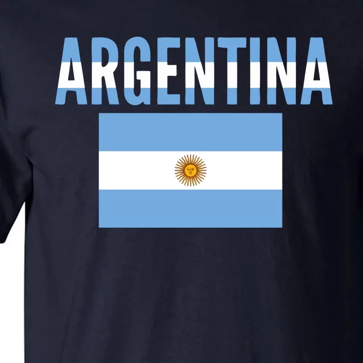 Cool Argentina Country Flag Soccer Tall T-Shirt