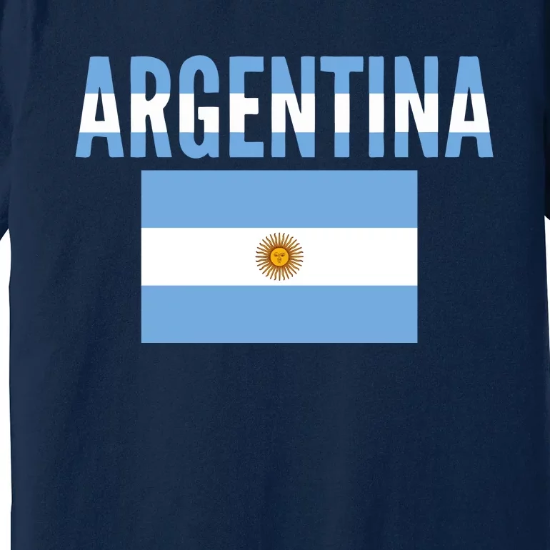 Cool Argentina Country Flag Soccer Premium T-Shirt