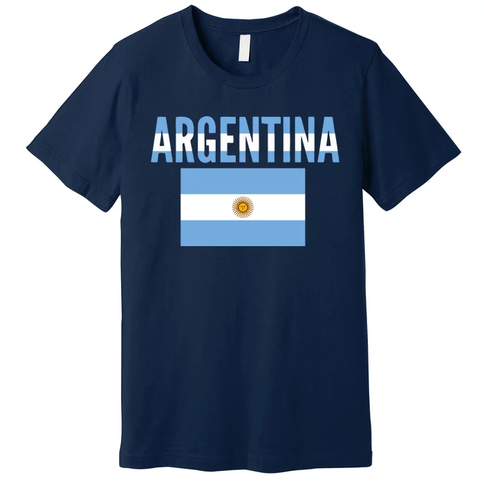 Cool Argentina Country Flag Soccer Premium T-Shirt