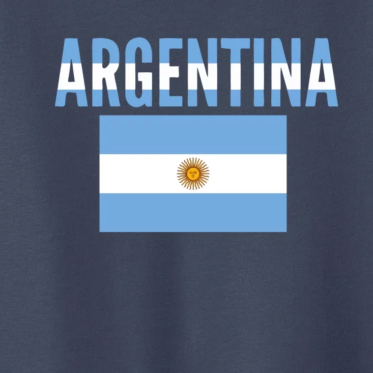 Cool Argentina Country Flag Soccer Toddler T-Shirt