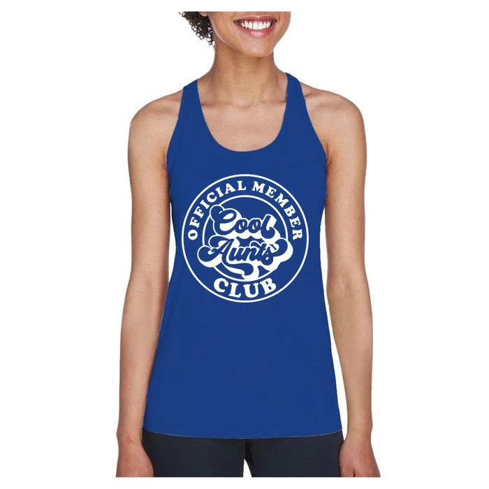 Cool Aunts Club Member Club Auntie Best Aunts Great Gift Women's Racerback Tank