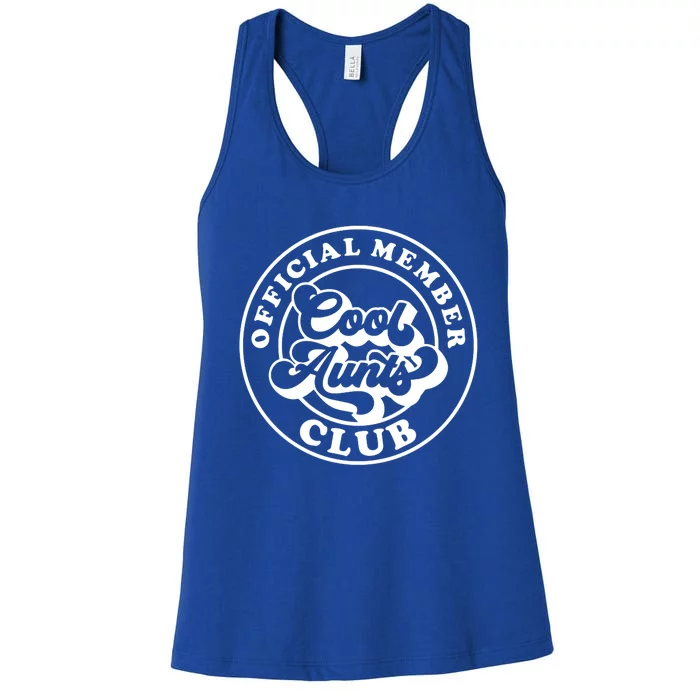 Cool Aunts Club Member Club Auntie Best Aunts Great Gift Women's Racerback Tank