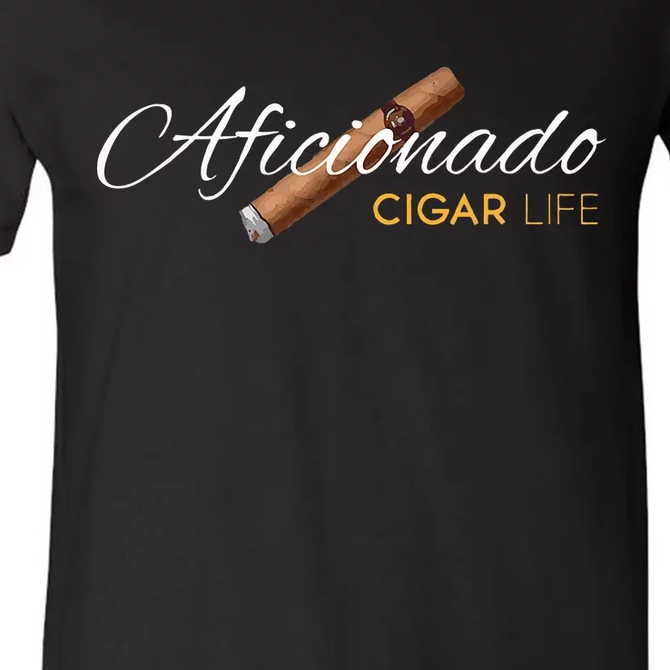 Cigar Aficionado. Cigar Life V-Neck T-Shirt