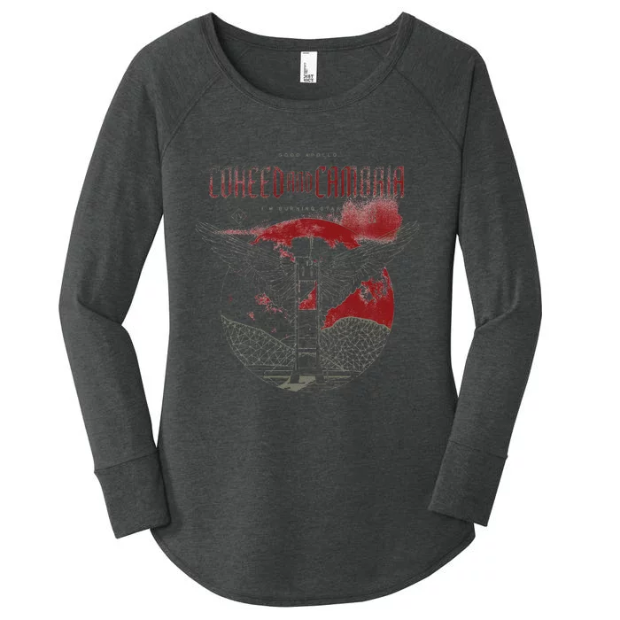 Coheed And Cambria Death Moon Women's Perfect Tri Tunic Long Sleeve Shirt