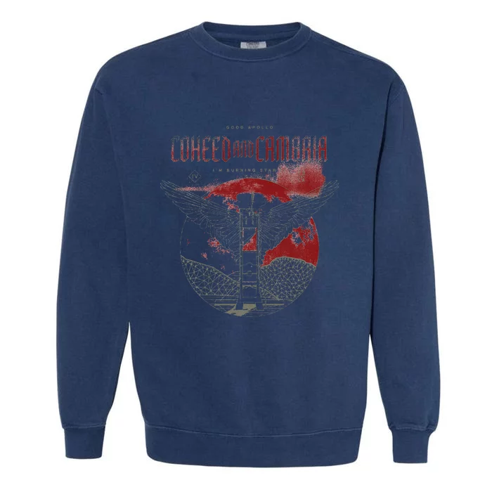 Coheed And Cambria Death Moon Garment-Dyed Sweatshirt