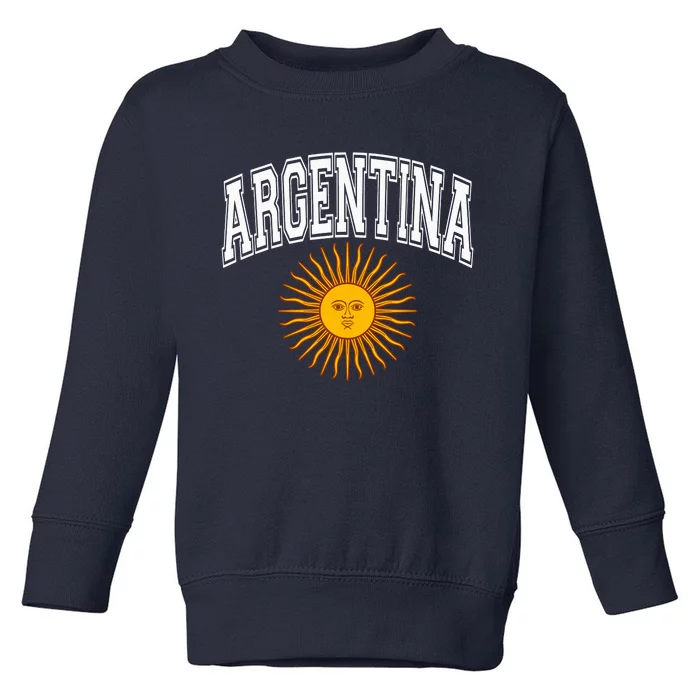 Cool Argentina Country Sun Toddler Sweatshirt