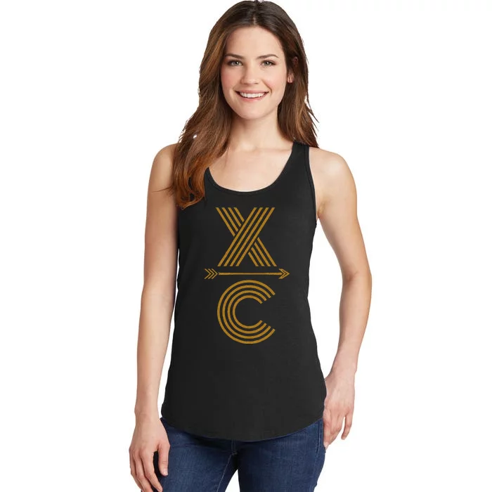 CX A Cross Country Running Design Ladies Essential Tank