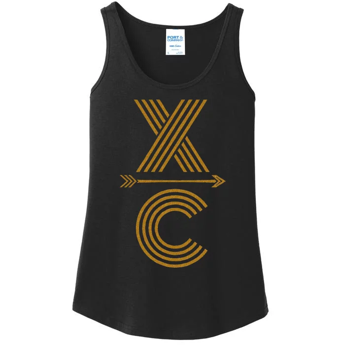 CX A Cross Country Running Design Ladies Essential Tank