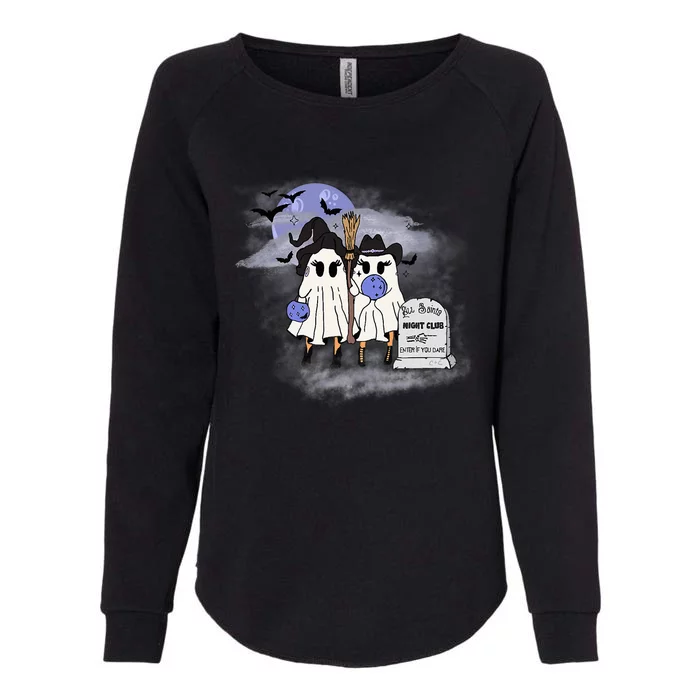 Creeps And Crimes Merchandise Ghosts Womens California Wash Sweatshirt