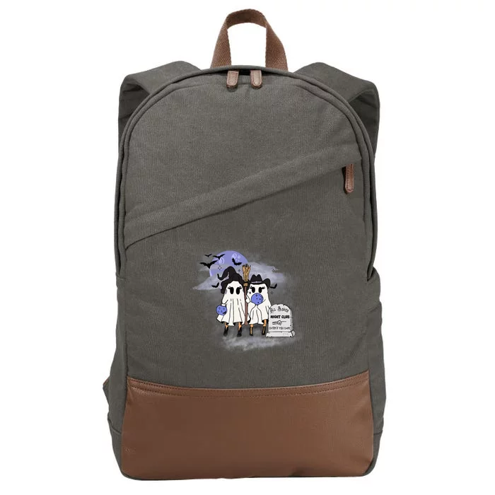 Creeps And Crimes Merchandise Ghosts Cotton Canvas Backpack