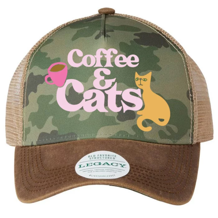 Coffee And Cats |Cat Lovers I Love Coffee Tee Legacy Tie Dye Trucker Hat