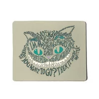 Alice in Wonderland Cheshire Cat We're All Mad Here stainless