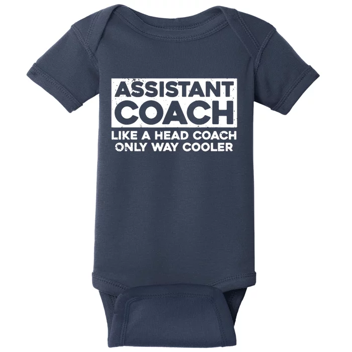 Cool Assistant Coach For Men Women Tennis Softball Coaches Baby Bodysuit