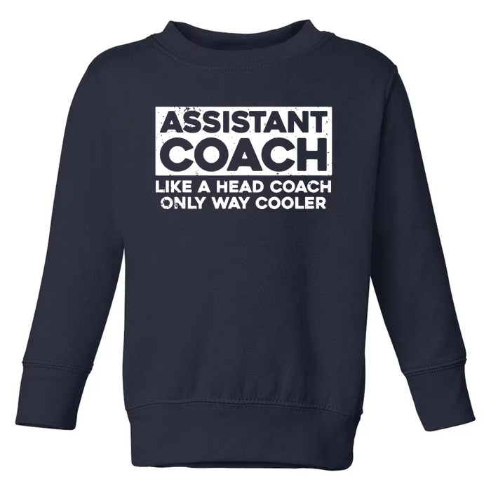 Cool Assistant Coach For Men Women Tennis Softball Coaches Toddler Sweatshirt