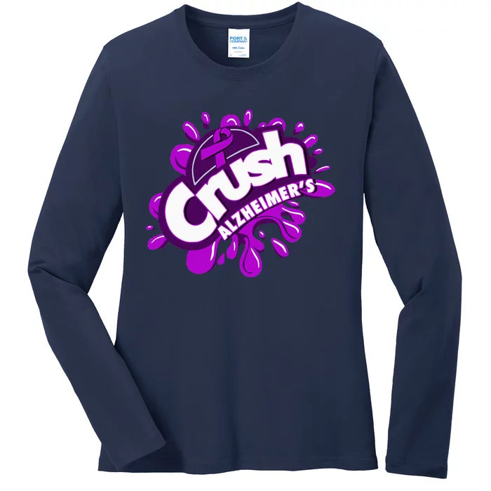 Crush AlzheimerS Ladies Long Sleeve Shirt