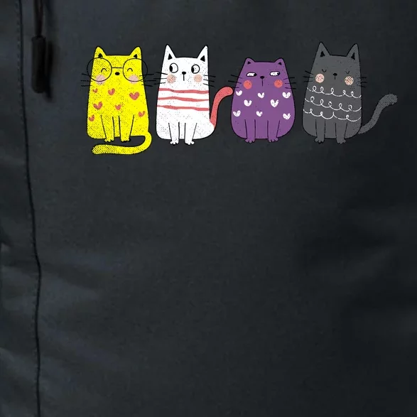 Cute Animal Cat Gift Non Binary Pride Agender Non Binary Daily Commute Backpack