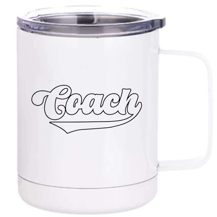 Coach Apparel Coach Front & Back 12oz Stainless Steel Tumbler Cup