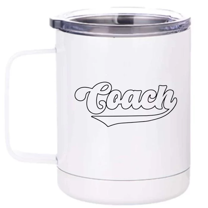 Coach Apparel Coach Front & Back 12oz Stainless Steel Tumbler Cup