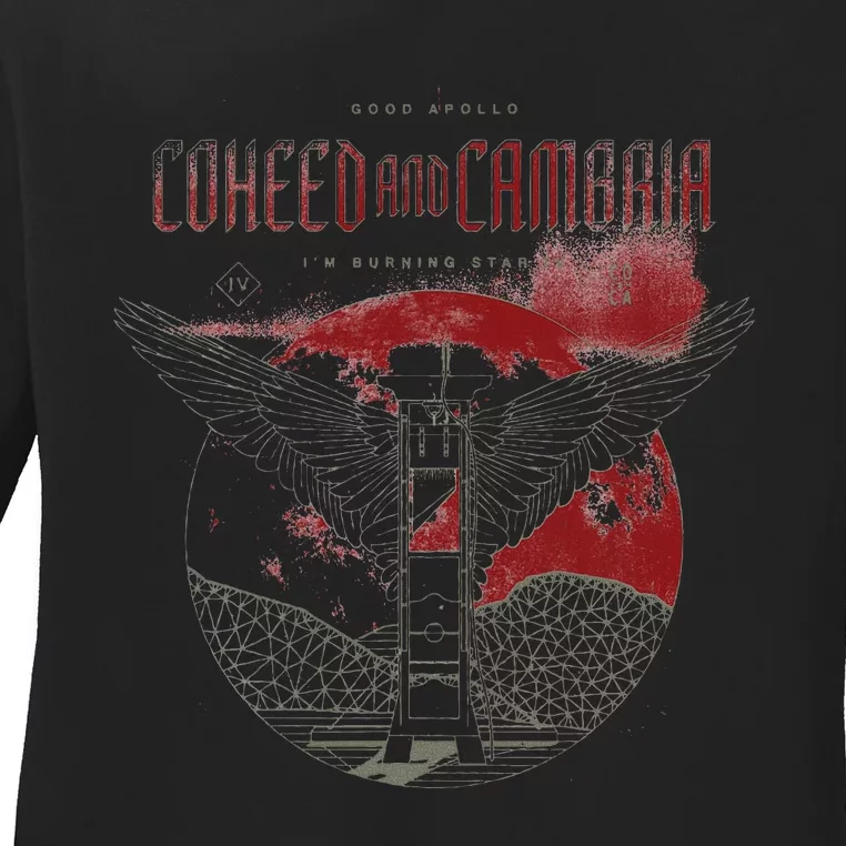 Coheed And Cambria Death Moon Ladies Long Sleeve Shirt