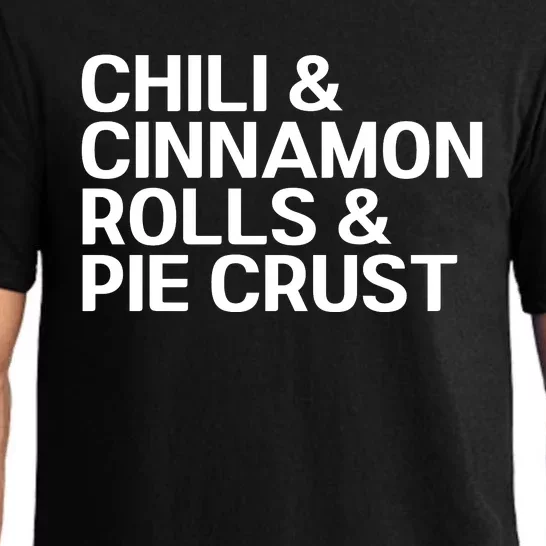 Chili And Cinnamon Rolls And Pie Crust Pajama Set