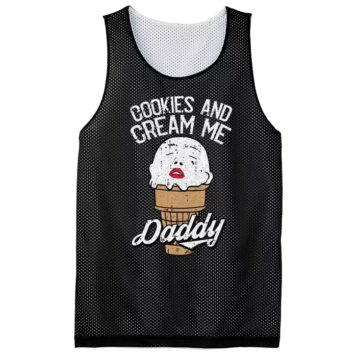 Cookies And Cream Me Daddy Lazy Halloween Mesh Reversible Basketball Jersey Tank