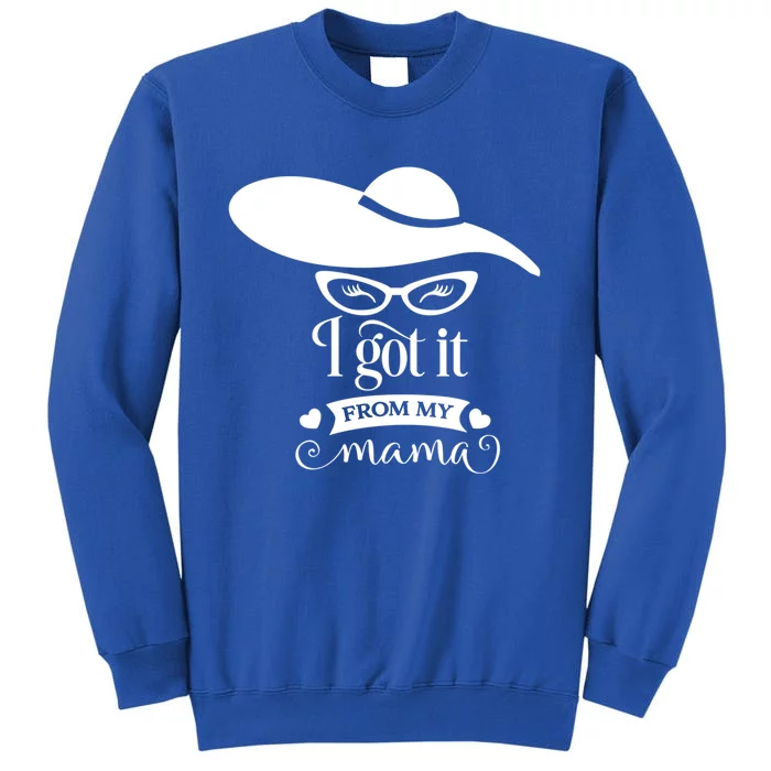 Cute And Cool Got It From My Mama For Mother And Daughter Meaningful Gift Tall Sweatshirt