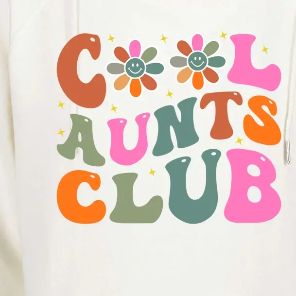 Cool Aunts Club Gift Womens Funnel Neck Pullover Hood