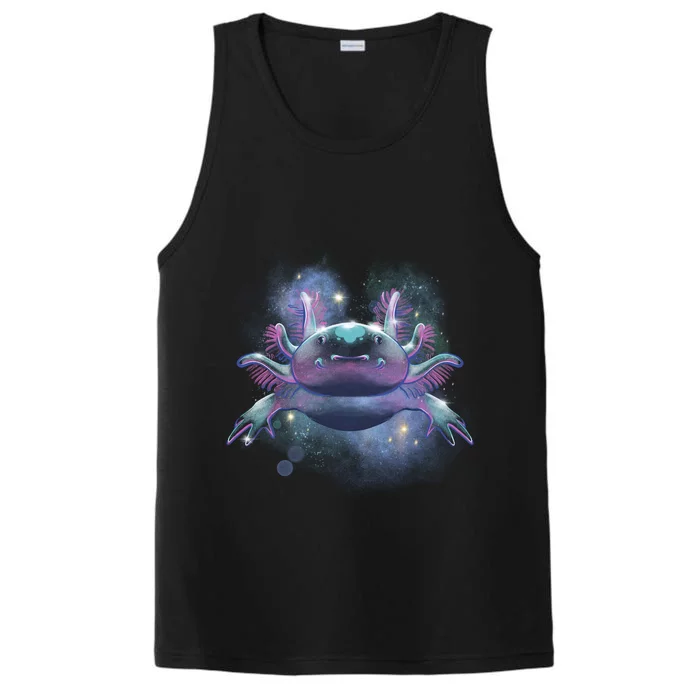 Cosmic Axolotl Performance Tank