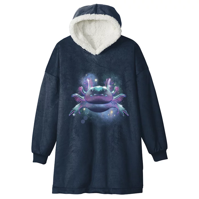 Cosmic Axolotl Hooded Wearable Blanket