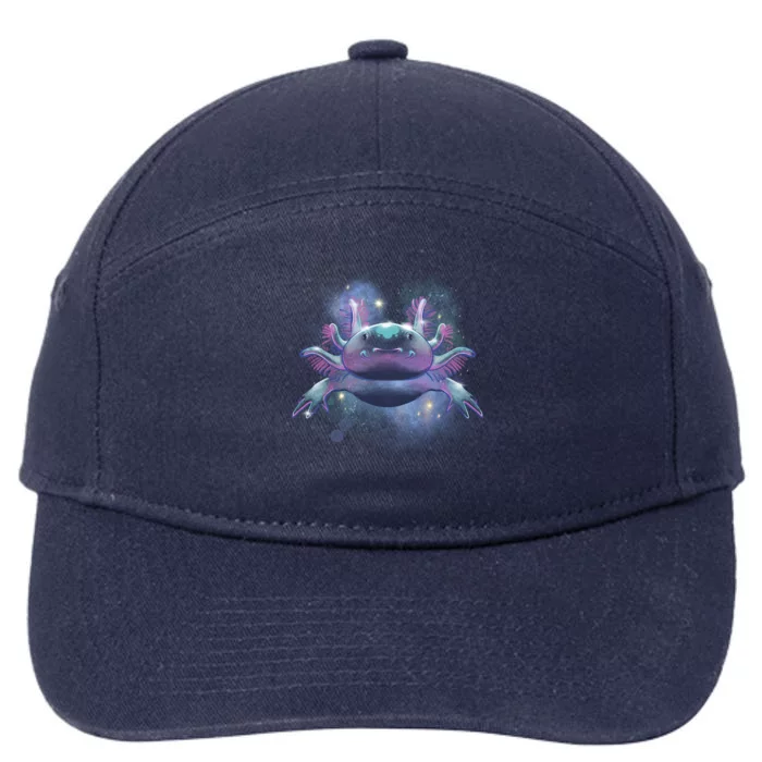 Cosmic Axolotl 7-Panel Snapback Hat