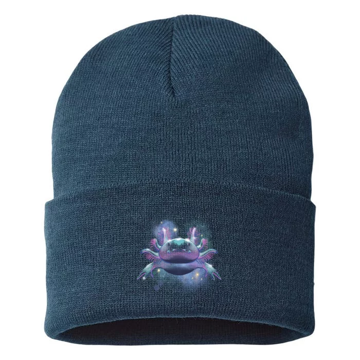 Cosmic Axolotl Sustainable Knit Beanie