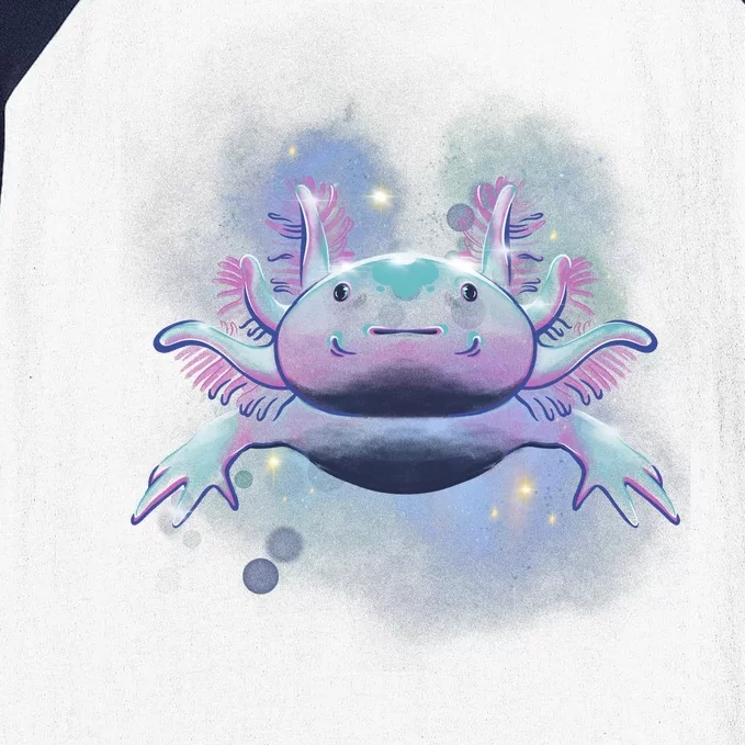 Cosmic Axolotl Baseball Sleeve Shirt