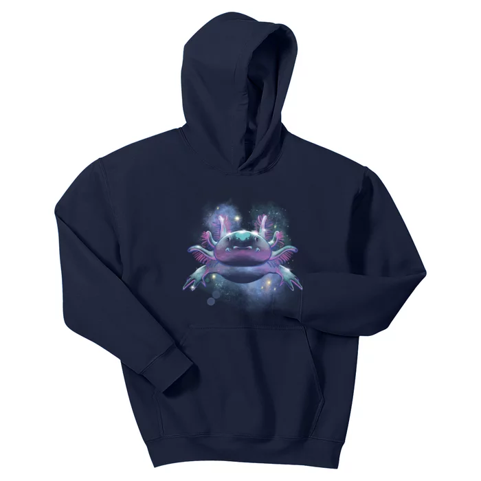 Cosmic Axolotl Kids Hoodie