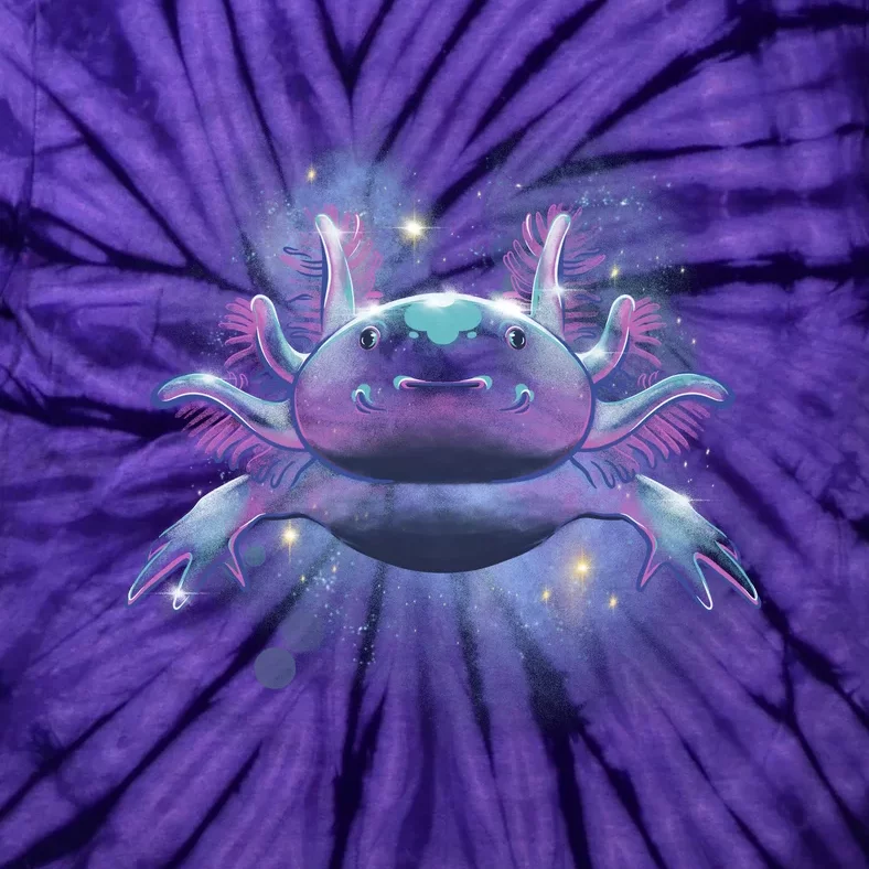 Cosmic Axolotl Tie-Dye T-Shirt