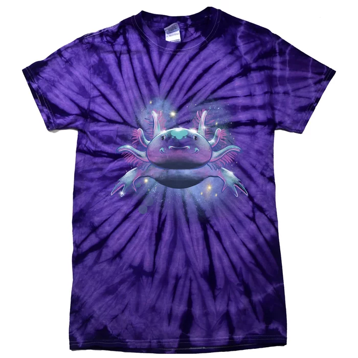 Cosmic Axolotl Tie-Dye T-Shirt