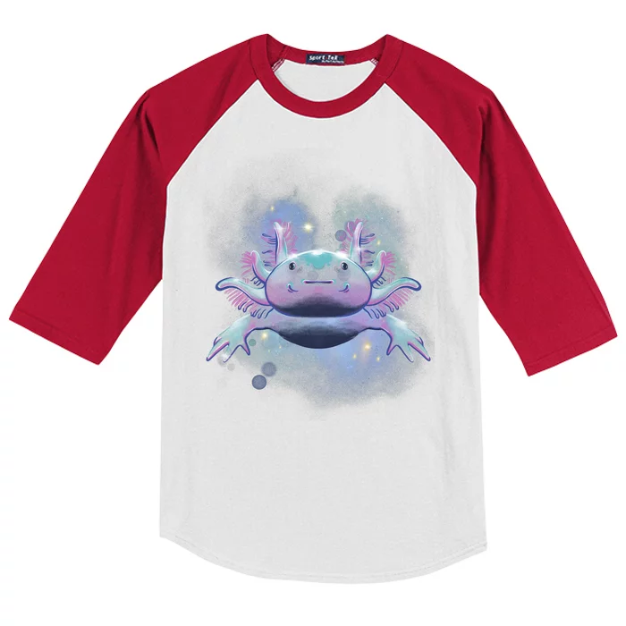 Cosmic Axolotl Kids Colorblock Raglan Jersey