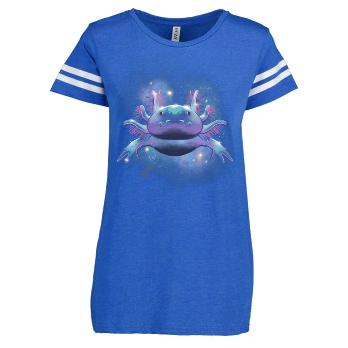 Cosmic Axolotl Enza Ladies Jersey Football T-Shirt