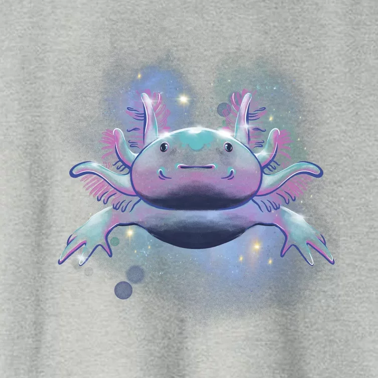 Cosmic Axolotl Women's Crop Top Tee