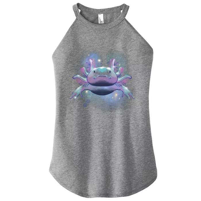 Cosmic Axolotl Women’s Perfect Tri Rocker Tank