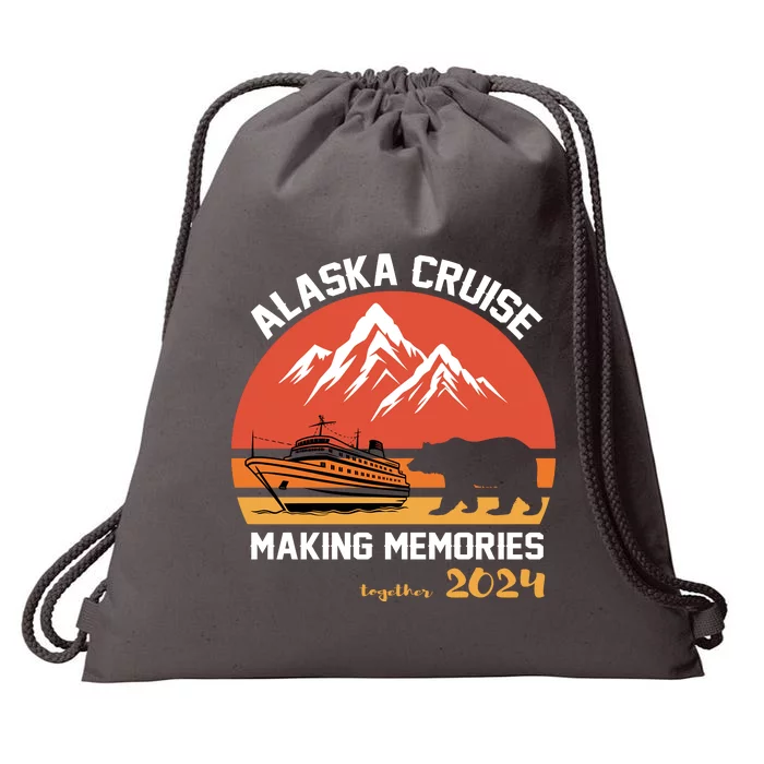 Cute Alaska Cruise Family Vacation Gift Drawstring Bag