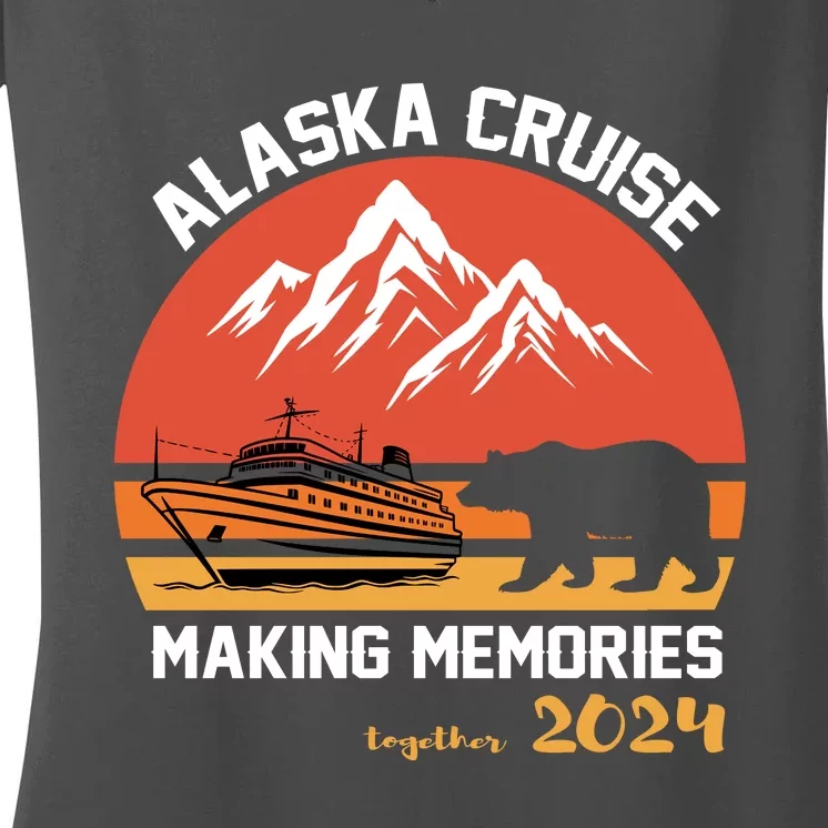 Cute Alaska Cruise Family Vacation Gift Women's V-Neck T-Shirt