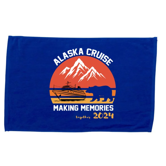 Cute Alaska Cruise Family Vacation Gift Microfiber Hand Towel