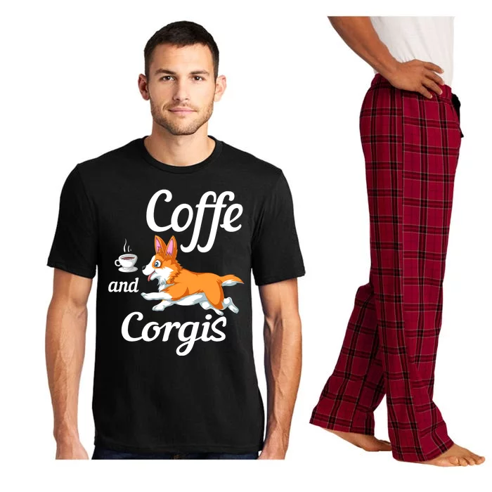 Coffee And Corgis Pajama Set