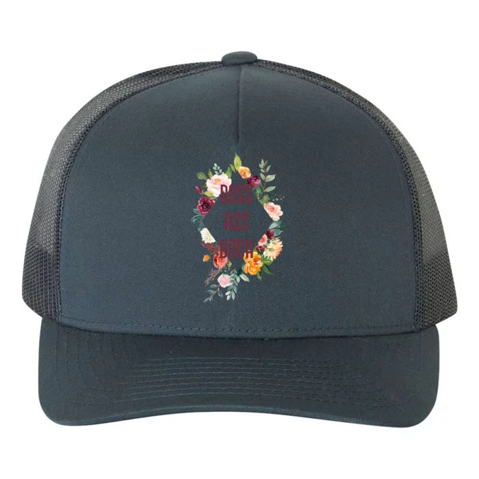 Cool And Chic Boss Ass Bitch Gift Yupoong Adult 5-Panel Trucker Hat