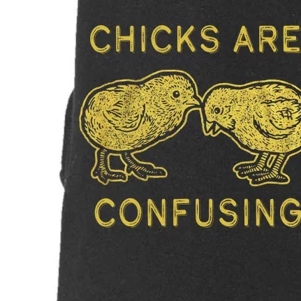 CHICKS ARE CONFUSING Doggie 3-End Fleece Hoodie