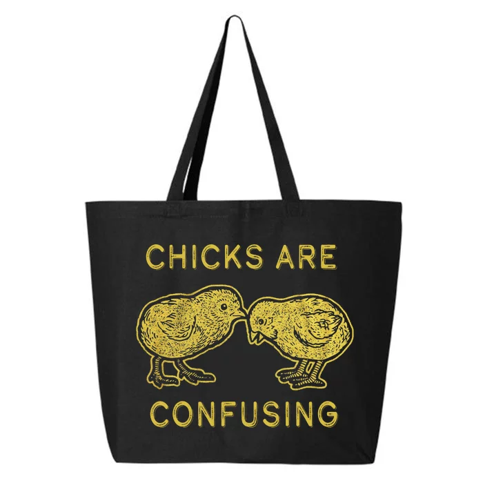 CHICKS ARE CONFUSING 25L Jumbo Tote