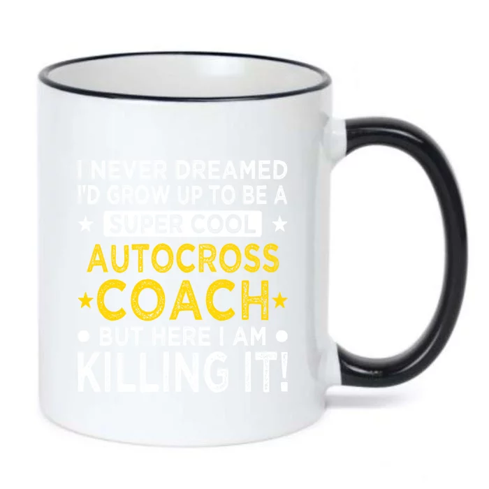 Cool Autocross Coach Funny Auto Racing Humor Race Car Driver Gift Black Color Changing Mug